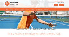 Desktop Screenshot of murrietatennisclub.com