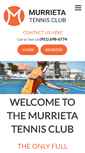 Mobile Screenshot of murrietatennisclub.com
